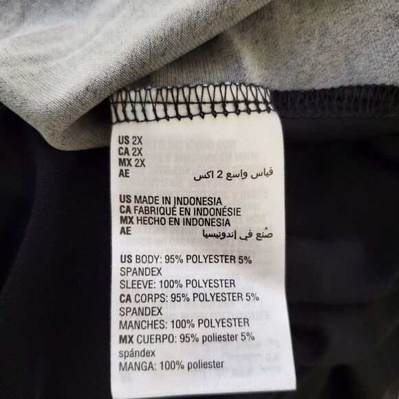 JM Collection Printed Slit-Sleeve Blouse sz 2x - Picture 10 of 11